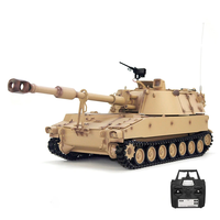 Tongde Model M2109 M109A2 1/16 2.4G RC Tank Loud Speaker Battle Shooting RC Car Vehicle Models RTR Toys