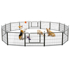 TOOCAPRO Parc pour chien 16 panneaux de 61 cm de haut pour extérieur/intérieur,  clôture pour chien avec poteaux de prote