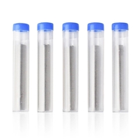 Toolour 5 pièces 1mm fil de soudure étain plomb fil Tube Flux 40/60 avec noyau de colophane Flux pour le soudage PCB tra