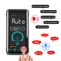 TOOLTOP ET8198B/ET819DE Commande vocale Écran tactile de 4, 4 pouces Smart True RMS Multimètre numérique Mesure automatiq