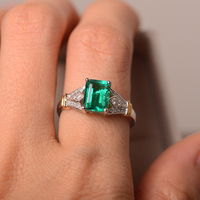 Topaze De Luxe Anneaux Dargent Pierre Gemme Zircon Bague Romantique Cadeau Pour Femme