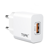 TOPK 18W QC3.0 Adaptateur de chargeur USB à charge rapide pour iPhone 11 Pro Huawei P30 Pro Mate 30 9Pro S10 + Note 10
