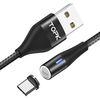 TOPK 3A Type C Micro USB LED Indicateur Câble de données magnétique de charge rapide pour Huawei P30 Pro Mate 30 Mi9 7A