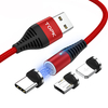TOPK 5A Micro USB Type C LED Voyant lumineux Câble de données de charge rapide magnétique pour Huawei P30 Mate 30 9 Pro