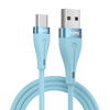 TOPK AN46 3A Type-C Câble de données de charge rapide en silicone liquide en alliage daluminium 1.2M pour Samsung G