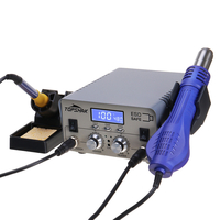 Topshak TS-CD4 680W 2 en 1 Rework Air chaud LCD Station de soudage à affichage numérique Commutateur indépendant 3 bouto
