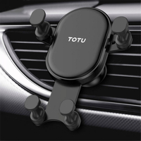TOTU support de ventilation de monture de voiture automatique de verrouillage de gravité pour Samsung Xiaomi téléphone