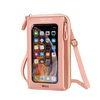 Touch-screen Mobile Phone Shoulder Bag Multi-function One-shoulder Versatile Transparent Mini Bag Zipper Mobile Phone Ba