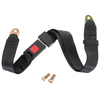 Tour de ceinture de sécurité voiture noire ceinture à deux points de sécurité réglable ensembles universels