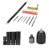 Tournevis à douille Jeu de mandrin pour perceuse 2 en 1 clé électrique 1/2 `` Tournevis 1/4 remplacer
