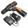Tournevis électrique 16.8V 25Nm Tournevis électrique rechargeable sans fil avec 1 chargeur 2 Batterie