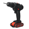 Tournevis électrique rechargeable de perceuse à main Batterie au lithium multifonction à double vitesse de perceuse 36V