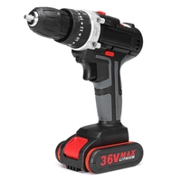 Tournevis électrique sans fil au lithium 36V 5200mAh Pilote de perceuse électrique avec 1 ou 2 Batterie