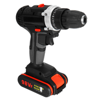 Tournevis électrique sans fil rechargeable 98VF,  25 + 1 couple LED