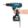 Tournevis électrique rechargeable à 2 vitesses de perceuse à percussion sans fil 21V avec 2 Batteries