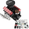 TOYAN FS-V800WGPC 1/10 Mini V8 Engine Model Run on Gas 28CC Four-Stroke V-shaped Eight-Cylinder Water Cooling Gasoline D