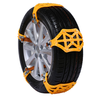 TPU Neige Chaîne 165-255mm Pneu De Voiture Roue Antidérapante Sécurité Ceinture De Conduite Jaune Pour La Glace Sable Bo