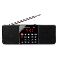 TR602 Portable Radio AM FM Receiver Bluetooth Speaker MP3 Player Rechargeable Battery AUX Input Telescopic Antenna