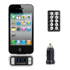 Transmetteur Fm de voiture sans fil à rétroéclairage LCD pour iPhone noir argent