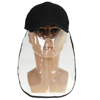 Transparent Full Face Chapeau Étanche Couverture Masque Cap Bouclier De Protection Anti-crachats