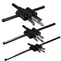 trou 120/200 / 300mm de cercle réglable vu foret coupe kit outil bricolage