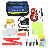 Trousse de secours de bord de route Portable Auto Set voiture outil sac pièce sécurité des véhicules