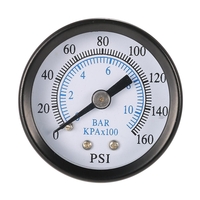 TS-40-10 1/8 pouce 160 psi 0-10bar compresseur jauge de pression à air comprimé petit échelle