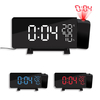 TS-5210 Thermomètre Hygromètre Horloge numérique à 3 couleurs Projection LED Commutateur Affichage Heure Horloge Tempéra