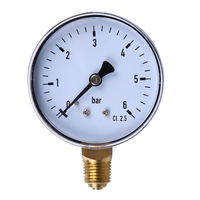 TS-60-6 6 bar Mini pression manomètre Compresseur dair mètre testeur de pression hydraulique outil de mesure précis