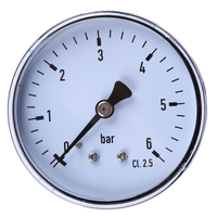 TS-60-6 Mini manomètre de haute précision 0-6 bar manomètre 1/4 manomètre testeur de pression pour huile air huile