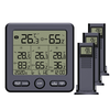 TS-6210 1-to-3 Wireless Weather Station Indoor Outdoor Temperature and Humidity Sensor Digital Display Thermometer Hygro