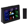 TS-70 LCD Station météo numérique Thermomètre noir Hygromètre Réveil sans fil avec 1 émetteur