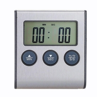 TS-BN50 Thermomètre numérique 0-300 ℃ Thermomètre avec minuterie et sonde en acier inoxydable
