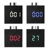 TS-T13 Grain En Bois LED Bouton Numérique Électronique Créatif Thermomètre Hygromètre USB Température De Charge et Humid