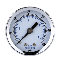 TS-Z51 0-60PSI Manomètre 40mm 1/8 Pouce NPT Mini Manomètre Manomètre Compresseur Hydraulique Manomètre Manomètre Testeur