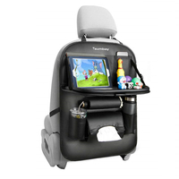 Tsumbay Car Storage Organizer Seat Back Protector 8 Poches Kid Tablet Holder Tissue Box