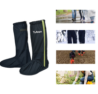 TUBAN chaussures de botte de pluie imperméables couvrent des guêtres de jambe du désert de neige réutilisables légères a
