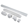 Tube décoratif en PVC de climatisation coude plat Soft raccords de tuyaux de système de tuyaux de fente de conduit de tu