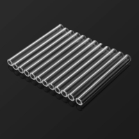 Tubes de soufflage en pyrex borosilicate 12Pcs en verre transparent