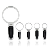 Étude de poche poche lecture loupe 2 LED loupe lentille double lentille bistratal s