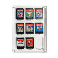 Étui à cartes de jeu pour Nintendo Switch 9 supports de fentes pour cartouches vitrine de protection antichoc boîte de r
