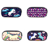 Étui à crayons licorne grande capacité Oxford tissu stylo boîte papeterie cosmétique 4 modèles porte-stylo pour étudiant