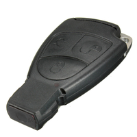 Étui clé à distance à 3 clés avec petite clé et clip Batterie pour Mercedes
