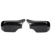 Étui de couverture de miroir daile de porte en fibre de carbone pour BMW E46 E39 1998-2005