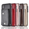 Étui de protection antichoc pour porte-cartes en cuir véritable de luxe pour cartes multiples Bakeey pour iPhone X/XS iP
