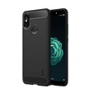 Étui de protection arrière en silicone antichoc en fibre de carbone Mofi pour Xiaomi Mi Max 3 Non original
