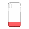 Étui de protection Baseus pour iPhone XS Couverture arrière transparente résistante aux empreintes digitales de couleur