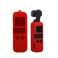 Étui de protection en silicone Sunnylife + cordon pour caméra de poche OSMO DJI et cardan