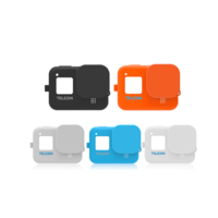 Étui de protection en silicone TELESIN et couvercle dobjectif pour caméra de sport GoPro Hero 8