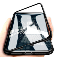 Étui de protection en verre trempé métallique pour métal Adsorption Bakeey pour iPhone 11 Pro Max de 6, 5 pouces